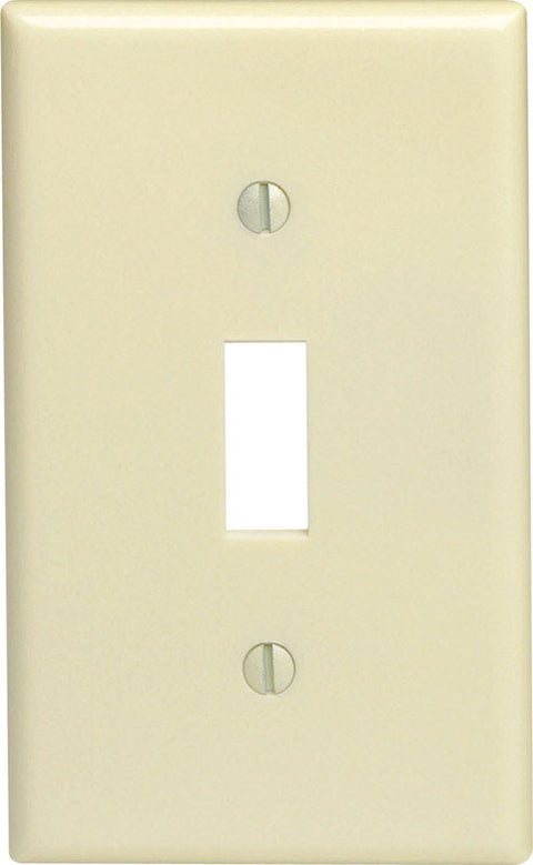 Leviton 1 gang Ivory Thermoset Plastic Toggle Wall Plate 1 pk