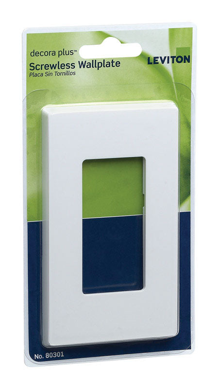 Leviton 1 gang White Thermoset Plastic Rocker/GFCI Wall Plate 1 pk