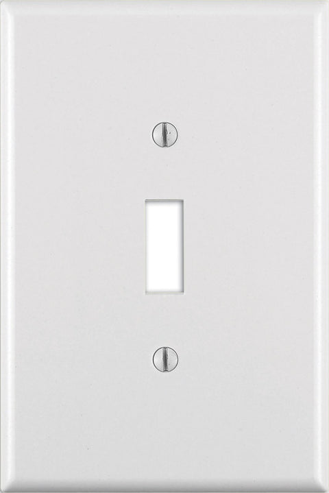 Leviton 1 gang White Nylon Toggle Wall Plate 1 pk