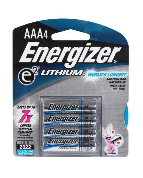 Energizer Battery AAA 1.5 volts Lithium Ion L92BP-4 Digital Cameras and Handheld Gps Devies Pack 4