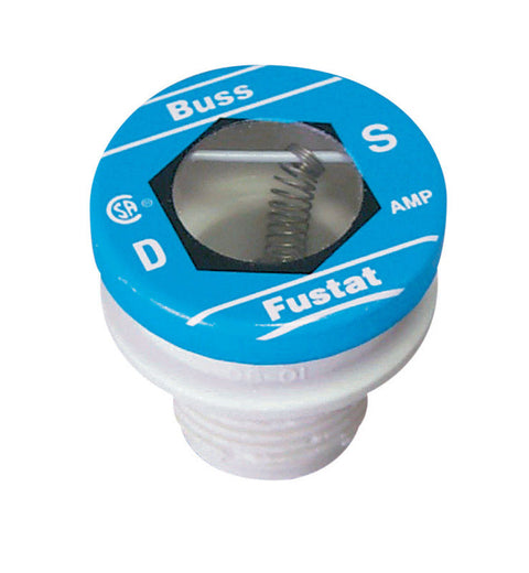 Bussmann Type S Plug Fuse 6.25 amps 125 volts 1-5/16 in. Dia. 1 pk For Residential Load Centers