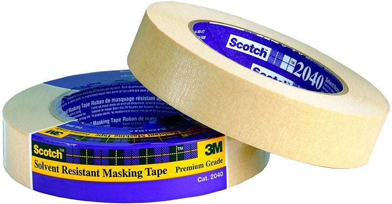 Scotch 2040-1.5A-B Masking Tape, 60 yd L, 1-1/2 in W, Paper Backing, N ...