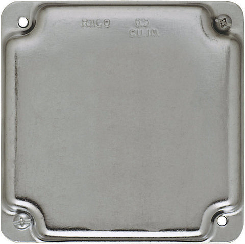 Raco Square Steel 2 gang Electrical Box Cover For Used to Mount Switches or Receptacles on Boxes