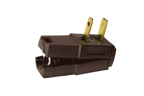 Leviton Easy-To-Wire Residential Nylon Non-Grounding Non-Polarized Plug 1-15R 18/2 - 16/2 AWG