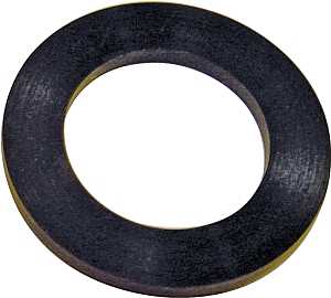 Danco 60093B Union Washer, 1/2 in, 3/4 in ID x 1-3/16 in OD Dia, 3/32 in Thick, Rubber, Pack of 5