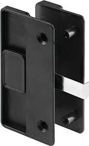 Prime-Line A 218 Latch and Pull, 4-1/8 in L Handle, 15/16 in H Handle, Plastic/Steel, Black