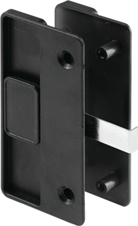 Prime-Line A 218 Latch and Pull, 4-1/8 in L Handle, 15/16 in H Handle, Plastic/Steel, Black