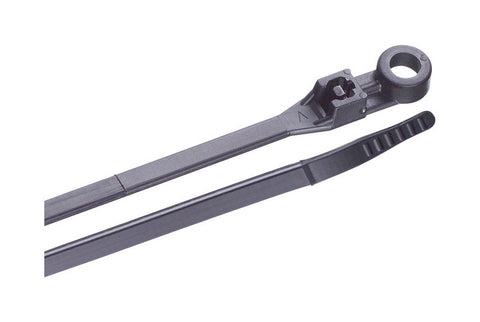 Gardner Bender Mounting 8 in. L Black Cable Tie 100 pk