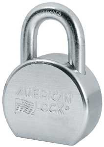 American Lock A700KA#27334 Padlock, Keyed Alike Key, 7/16 in Dia Shackle, 1-1/16 in H Shackle, Boron Steel Shackle