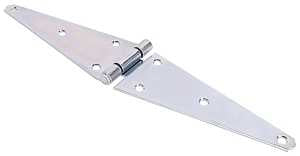 ProSource HSH-Z08-013L Strap Hinge, 2.8 mm Thick Leaf, Steel, 180 Range of Motion, Screw Mount Mounting, Pack of 5