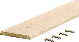 M-D 85100 Seam Binder, 72 in L, 3 in W, Smooth Surface, Oak Wood, Unfinished, Pack of 6