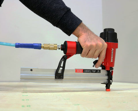 Powernail 1890U Underlayment Stapler, 1/4 in W Crown, 7/8, 1, 1-1/8, 1-1/4, 1-1/2 in L Leg, Narrow Crown Staple