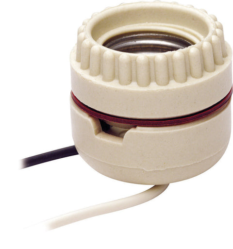 Leviton Keyless Socket 660 watts 250 volts Medium White