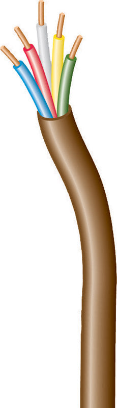 Southwire 18/5 Copper Thermostat Wire Brown