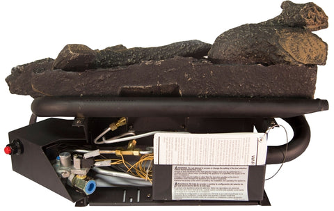 Kozy World GLD2465R Vent-Free Fireplace Log Set with Remote, 13 in L, 24 in W