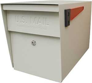 Mail Boss Packagemaster Series 7107 Mailbox, White, Steel, Powder-Coated, 11-1/4 in W, 21 in D