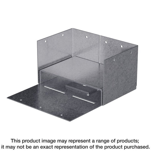 Simpson Strong-Tie ABW Series ABW44Z Post Base, 4 x 4 in Post, 16 ga, Steel, ZMAX, Pack of 10