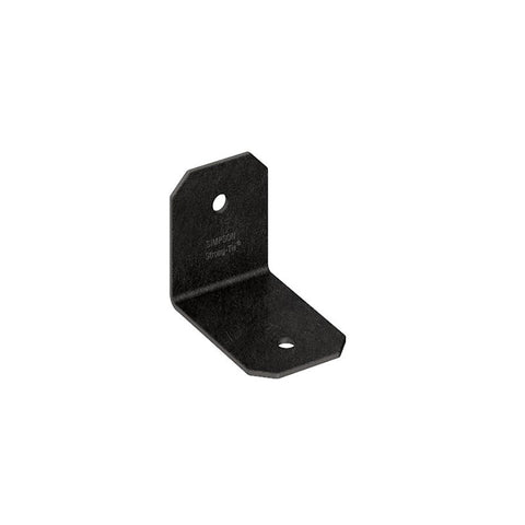 Simpson Strong-Tie Avant APVA21 90 deg Ornamental Angle, 1-1/2 to 2 in W, 1-3/8 in D, Steel, Black, Powder-Coated, Pack of 90