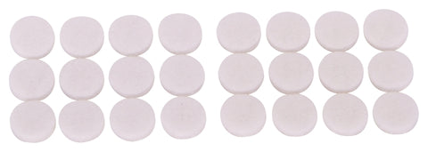 ProSource FE-50230-PS Furniture Pad, Felt Cloth, White, 1/2 in Dia, 5/64 in Thick, Round