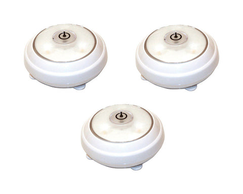 Rite Lite LED Battery-Operated Puck Light 3 pk