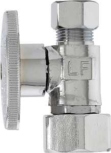 Plumb Pak PP2103LF Repair Valve, 1/2 x 3/8 in Connection, FIP Swivel x Compression, Brass Body