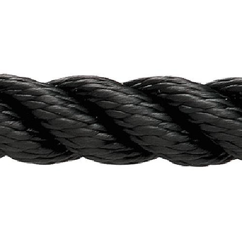 Premium Nylon 3-Strand Bulk Rope, 1/2″ x 600', Black