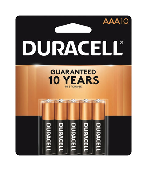Duracell Coppertop AAA Alkaline Batteries 1.5 volts 10 pk