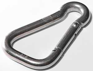 Baron S24502-1/4 Spring Snap, 400 lb Working Load, Stainless Steel