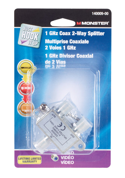 Monster Cable 2 Way Coax Splitter 1