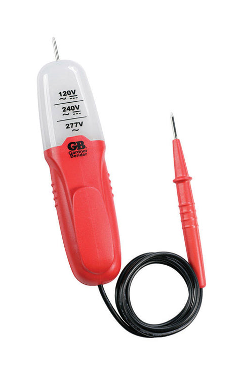GB 3 Range Voltage Tester 80/300 VAC/VDC Red/Black