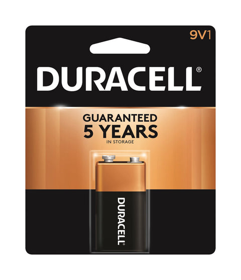 Duracell Coppertop 9V Alkaline Batteries 9 volts 1 pk