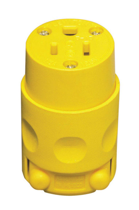 Leviton Cord Outlet 15 amps 5-15R 125 volts Yellow