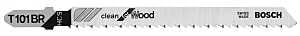 Bosch T101BR Jig Saw Blade, 4 in L, 10 TPI, 0.06 in Thick