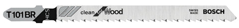 Bosch T101BR Jig Saw Blade, 4 in L, 10 TPI, 0.06 in Thick