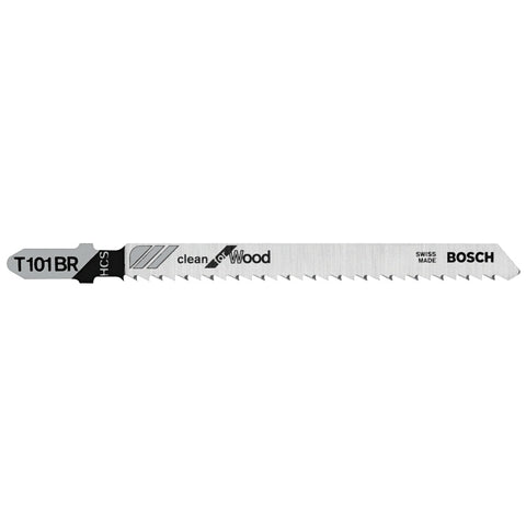 Bosch T101BR Jig Saw Blade, 4 in L, 10 TPI, 0.06 in Thick