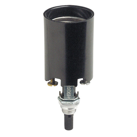Leviton Turn Knob Socket 660 watts 250 volts Medium Black
