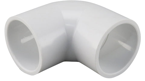 Lasco 406010CPRMC Pipe Elbow, 1 in, Slip, 90 deg Angle, PVC, White, SCH 40 Schedule