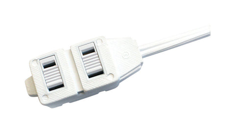 Ace Indoor 9 ft. L White Extension Cord 16/2 SPT-2