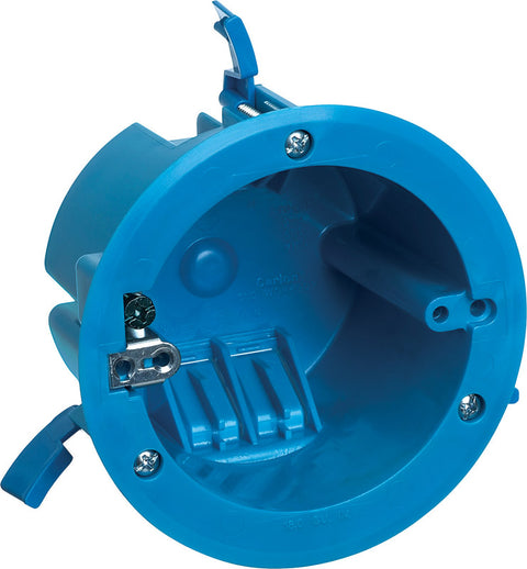 Carlon 2-11/16 in. H Round 1 Gang Electrical Box Blue PVC