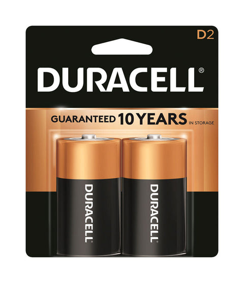 Duracell Coppertop D Alkaline Batteries 1.5 volts 2 pk