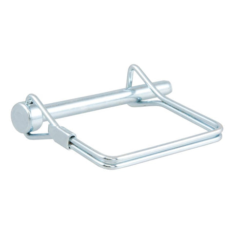 Curt 25081 Safety Pin, 1/4 in Dia Pin, 2-3/4 in OAL, Carbon Steel, Zinc
