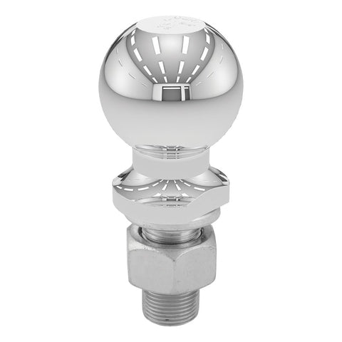 Curt 40067 Hitch Ball, 2-5/16 in Dia Ball, 1 in Dia Shank, 250 ft-lb Tongue Load, Steel, 2-1/8 in Shank Lenght