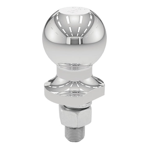 Curt 40098 Hitch Ball, 2 in Dia Ball, 5/8 in Dia Shank, 2000 lb Gross Towing, Carbon Steel