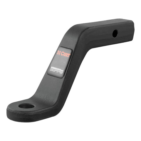 Curt 45342 Ball Mount, 9-1/2 in L, 6 in Drop, 5 in Rise, Class 5 Hitch, Steel, Carbide