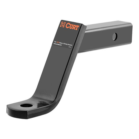 Curt 45870 Ball Mount, 9-1/4 in L, 6 in Drop, 4-1/4 in Rise, Powder-Coated