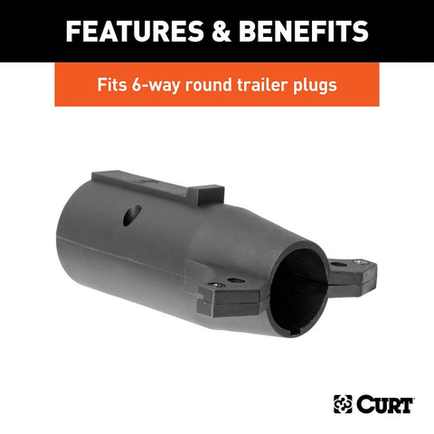 Curt 57261 Trailer Wiring Adapter, 7-Way, Includes: 4-Way Flat, 4-Way Round, 5-Way Flat, 6-Way Round, 7-Way RV Blades