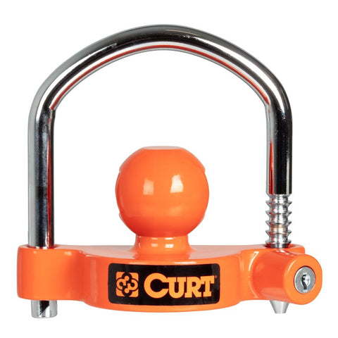 Curt 23090-KA Trailer Coupler Lock, U-Lock Lock, Powder-Coated