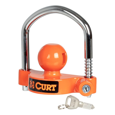 Curt 23090-KA Trailer Coupler Lock, U-Lock Lock, Powder-Coated