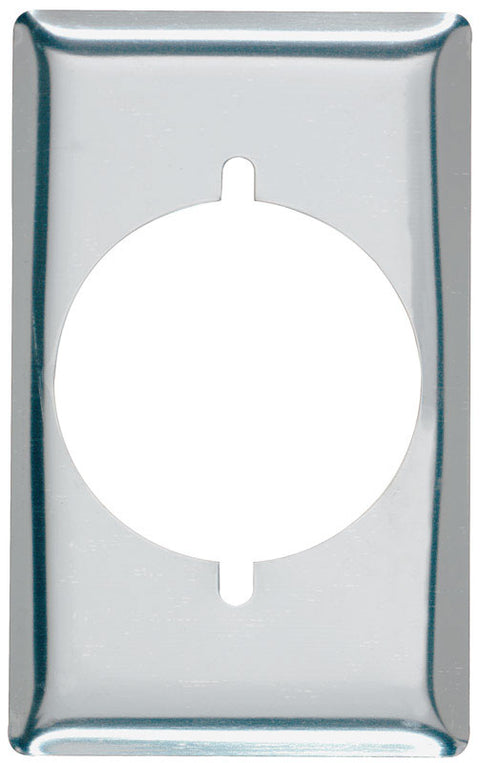 Pass & Seymour 1 gang Chrome Steel Power Outlet Wall Plate 1 pk
