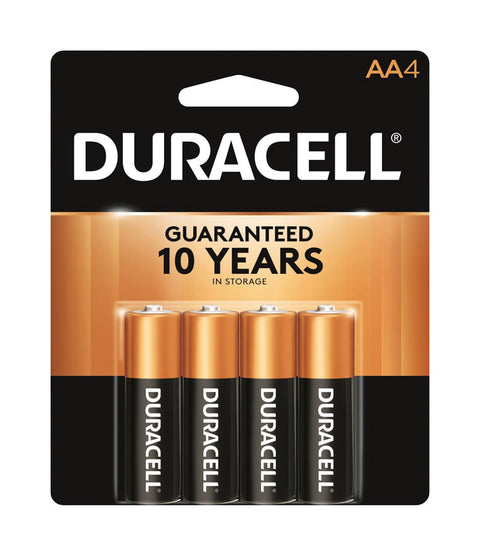 Duracell Coppertop AA Alkaline Batteries 1.5 volts 4 pk